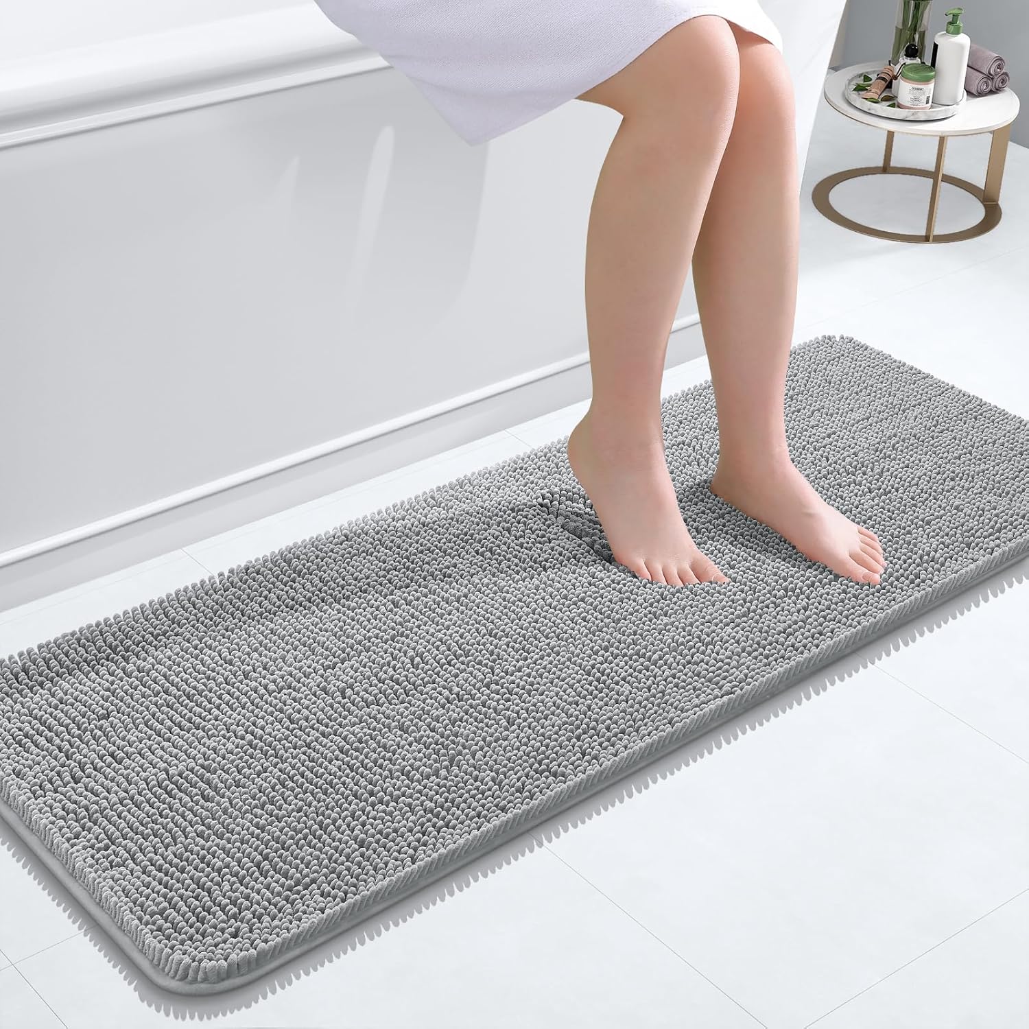 OLANLY Extra Soft Chenille Bath Rugs for Ultimate Comfort