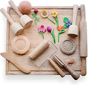Kookaroo Playdough Tools for Kids Ages 2-4 | Fun & Safe Set