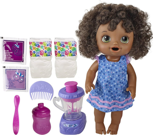 Baby Alive Blueberry Blast Doll - Drinks, Eats, Wets!