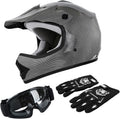 Youth Motocross Full Face Helmet X-Large - DOT Certified Protection