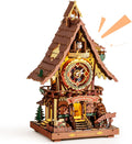 ROKR Cuckoo Clock Mechanical 3D Wooden Puzzle Kit - Charming DIY Decor