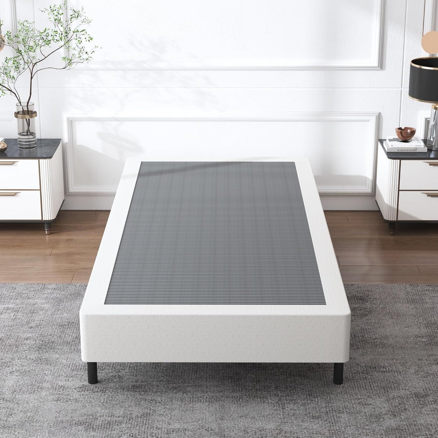 Twin Box Spring 9 Inch High, Heavy Duty Mattress Foundation