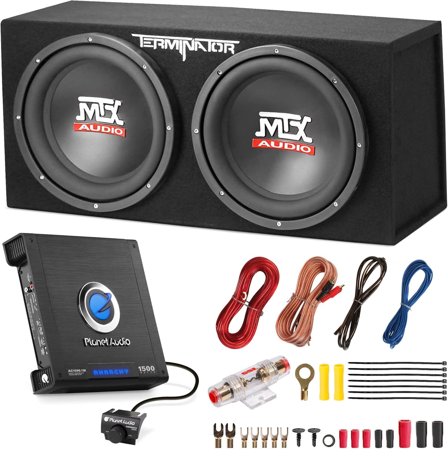 MTX 12-Inch Dual Subwoofer and Amp for Ultimate Sound Experience
