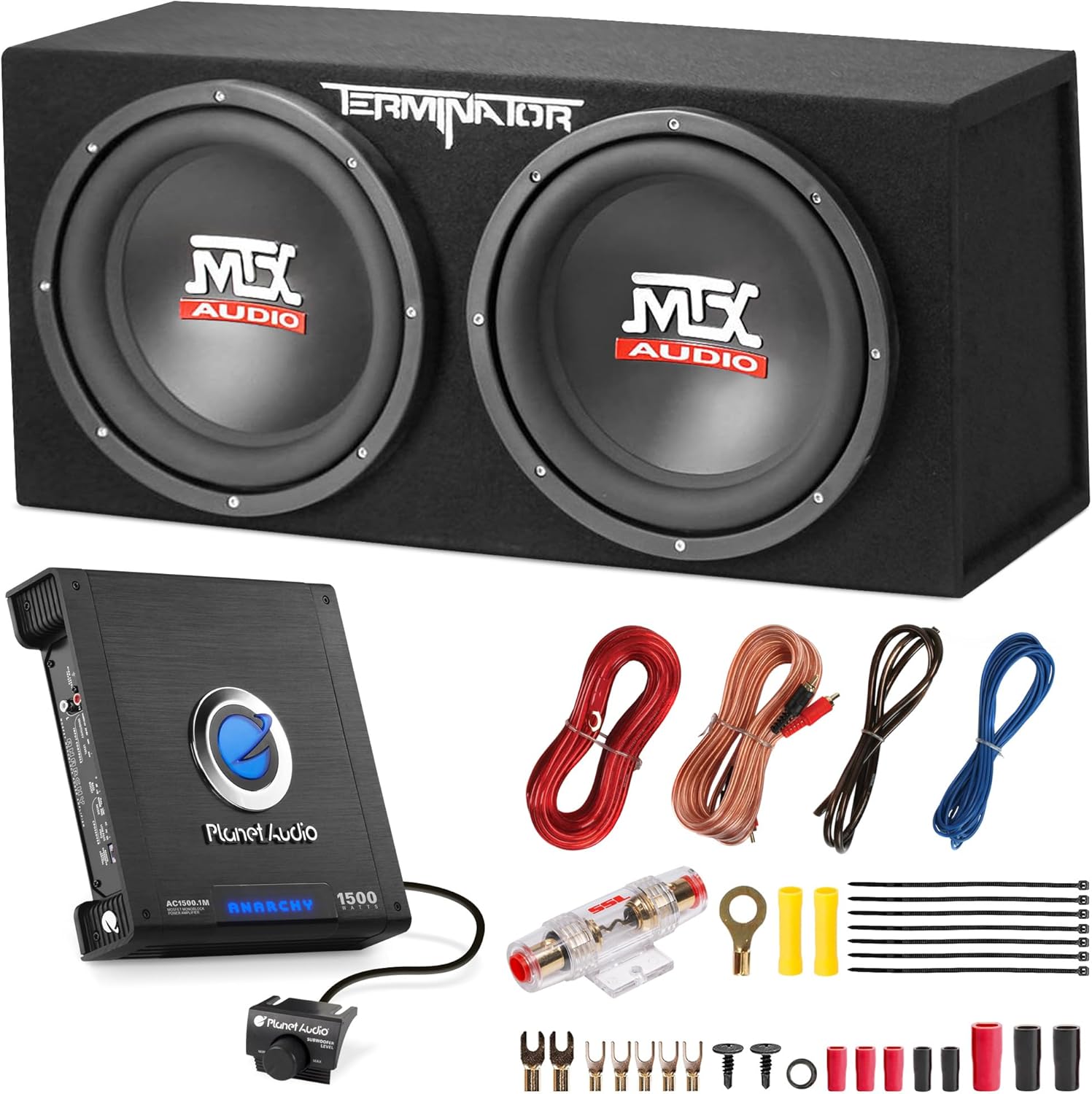 MTX 12-Inch Dual Subwoofer and Amp for Ultimate Sound Experience