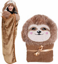 Wish Well Sloth Hooded Blanket - Cozy Comfort