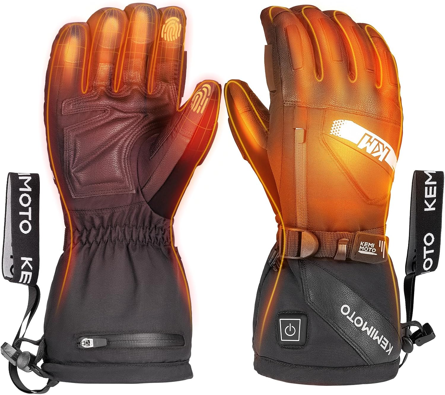 KEMIMOTO Heated Snow Gloves - Stay Warm & Dry!