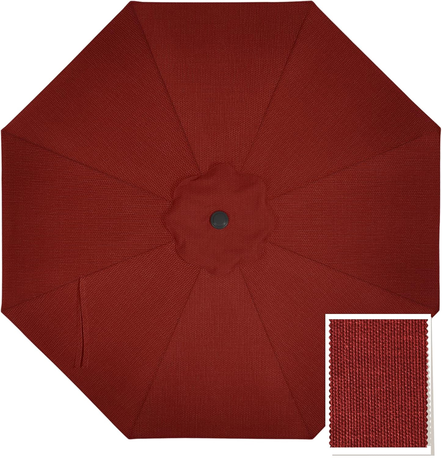 MASTERCANOPY 9FT Patio Umbrella Replacement Canopy in Burgundy