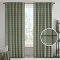 Madison Park Anaheim Cabin Plaid Curtain - Thermal Insulated Light Blocker