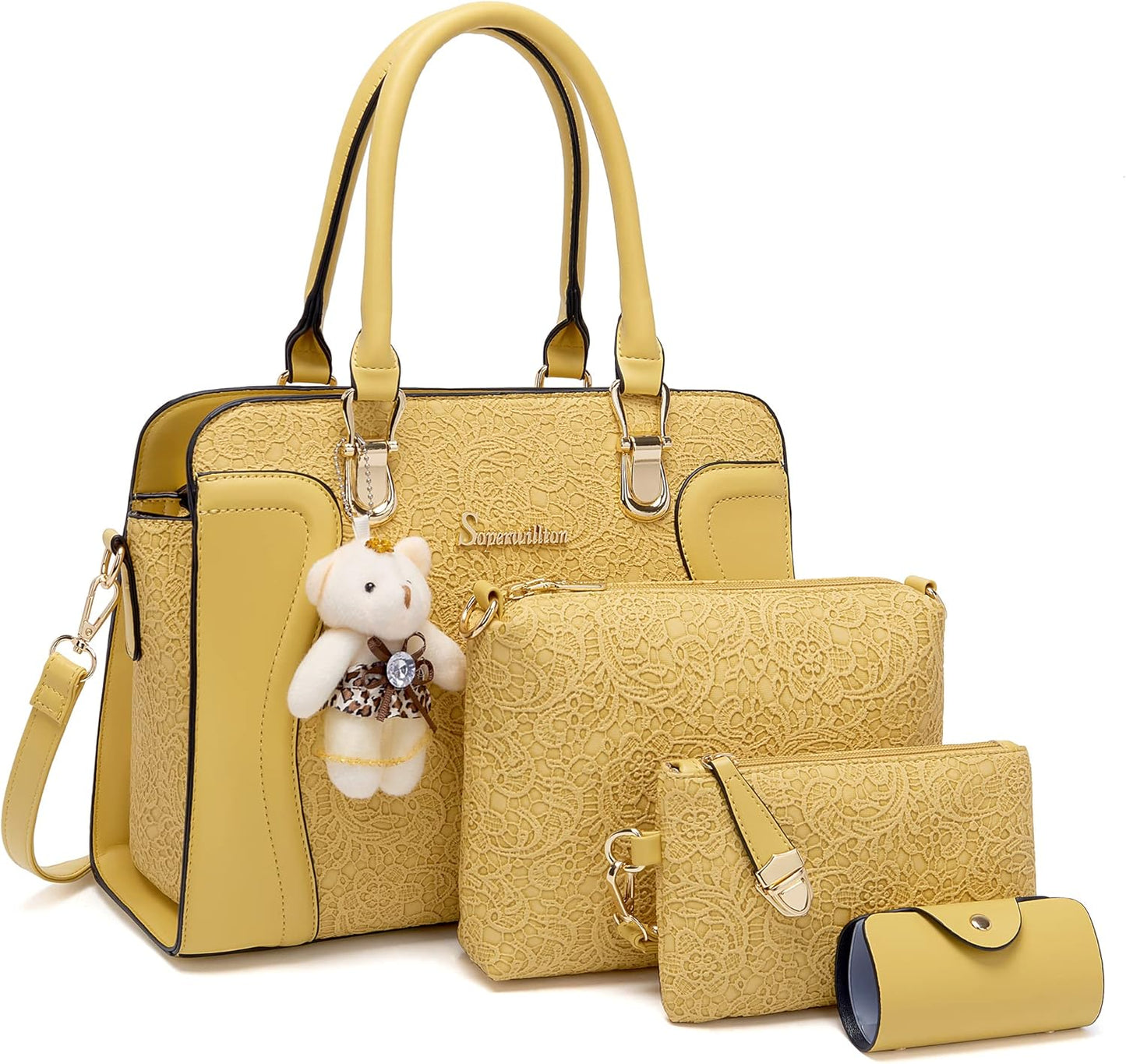 Stylish Women's Fashion Handbags Tote Bags Set for Every Occasion
