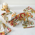 Cotton Cloth Napkins Natural Reusable 20x20 in Pack of 12 - Durable