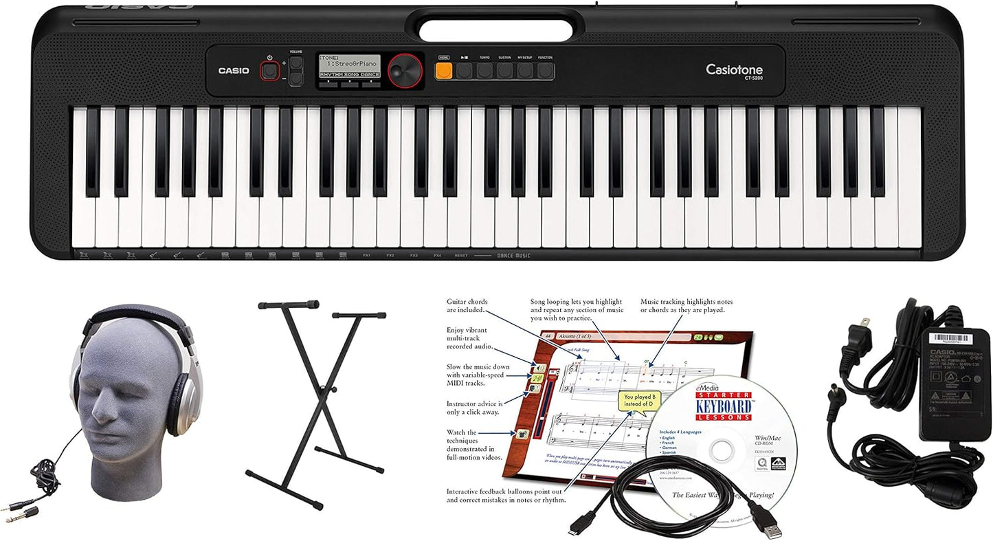 Casio 61-Key Keyboard Package with Accessories