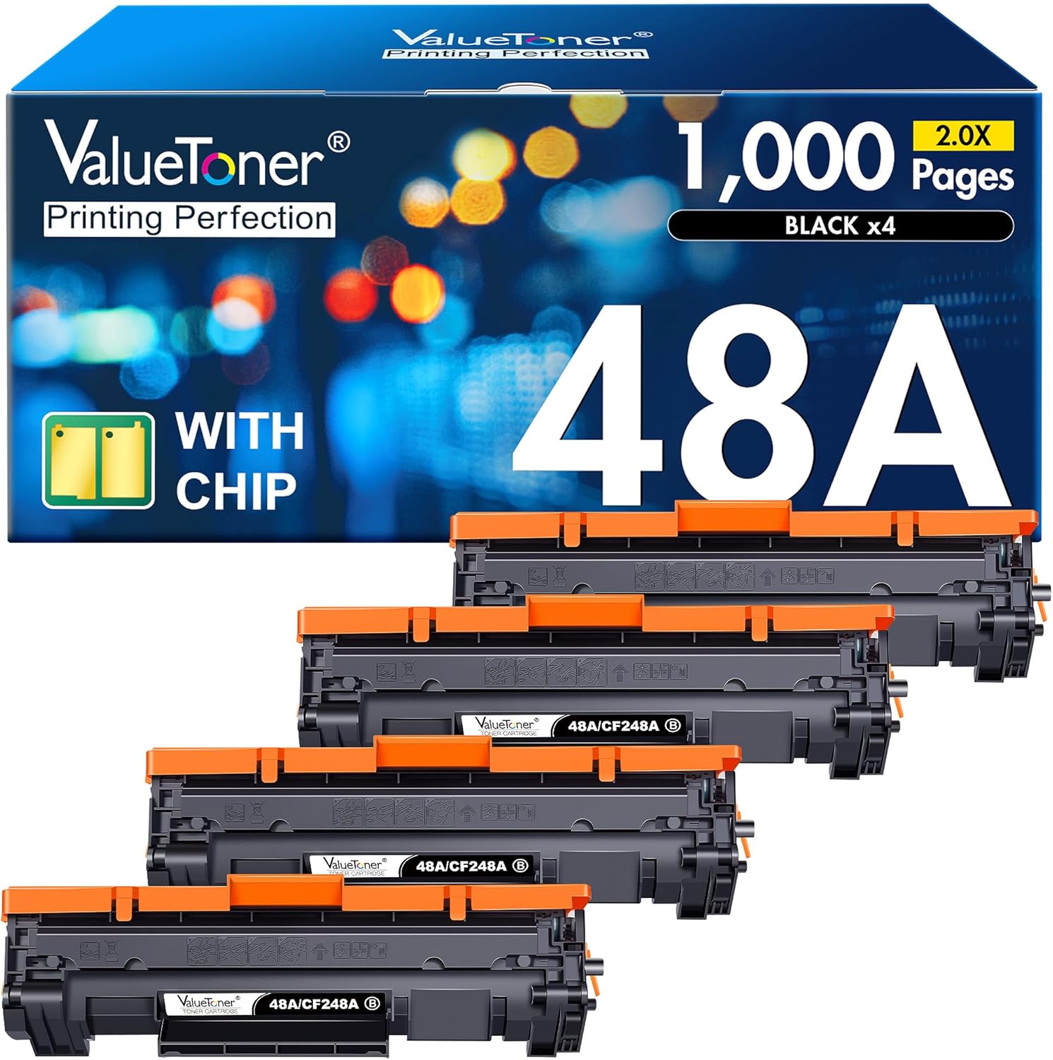 Valuetoner 48A Toner Cartridge Replacement for HP Laser Printers