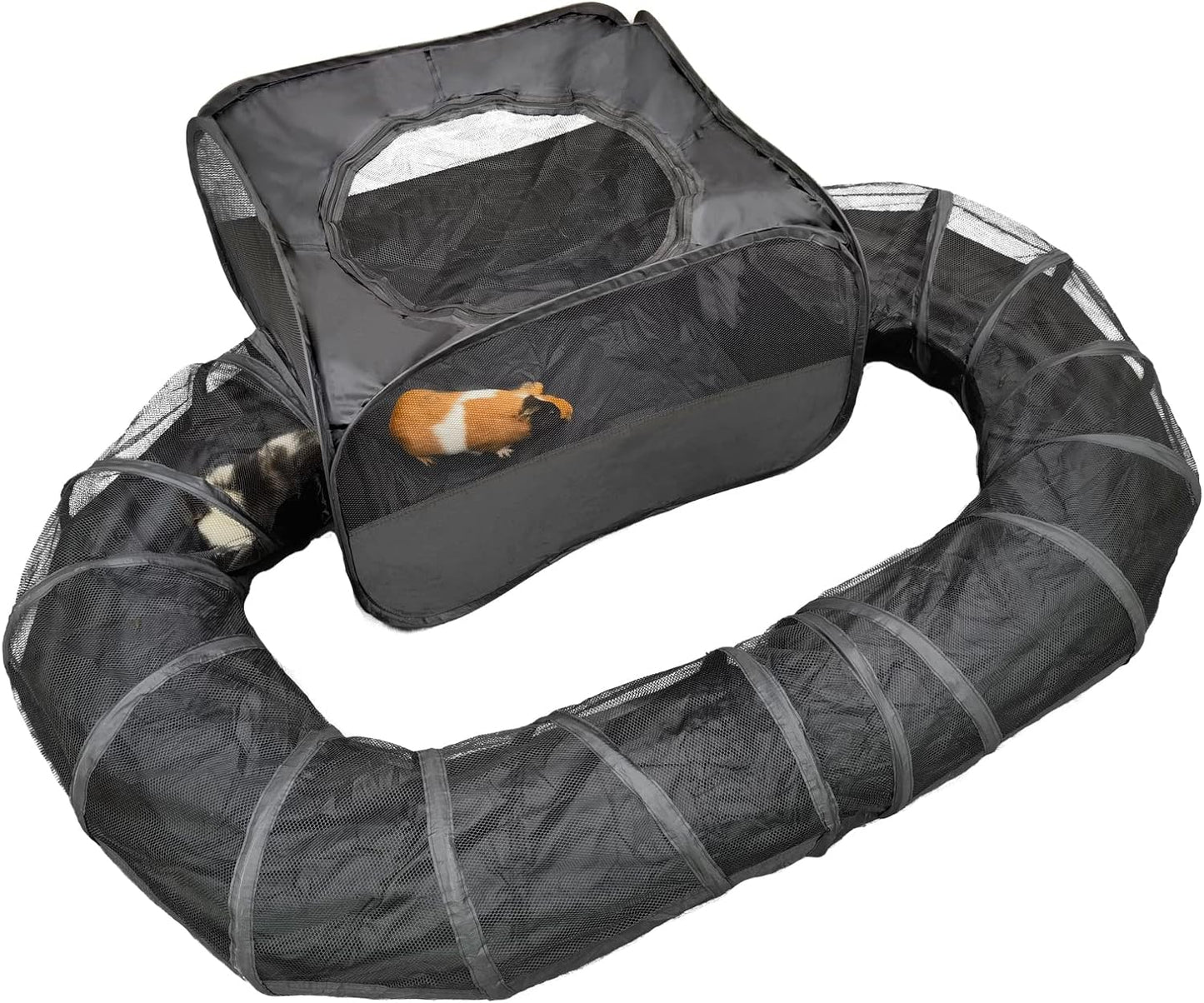 Guinea Pigs Playpen with Tunnel for Small Pets to Exercise