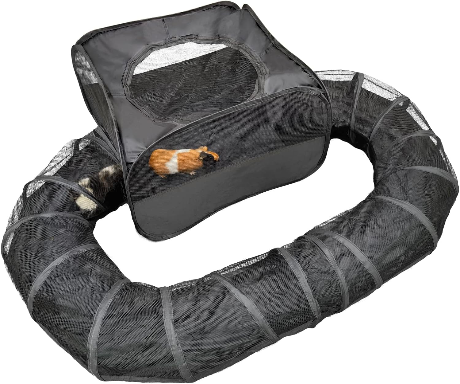 Guinea Pigs Playpen with Tunnel for Small Pets to Exercise