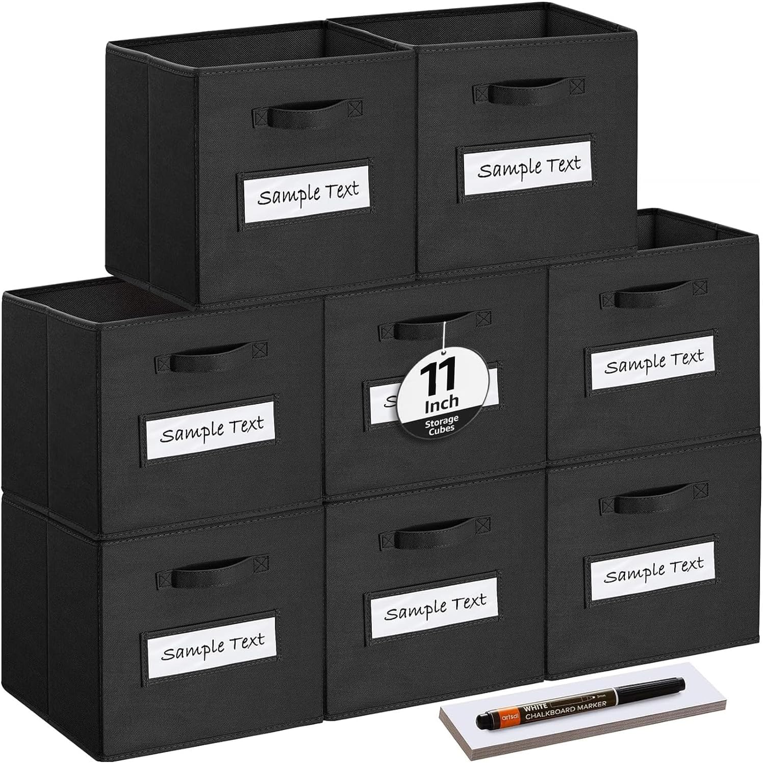 artsdi Fabric Storage Cubes Set of 8 for Home Organization
