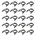 20 Pack 6.5ft DMX Cable with 3-Pin XLR Connector - Reliable Stage Wire