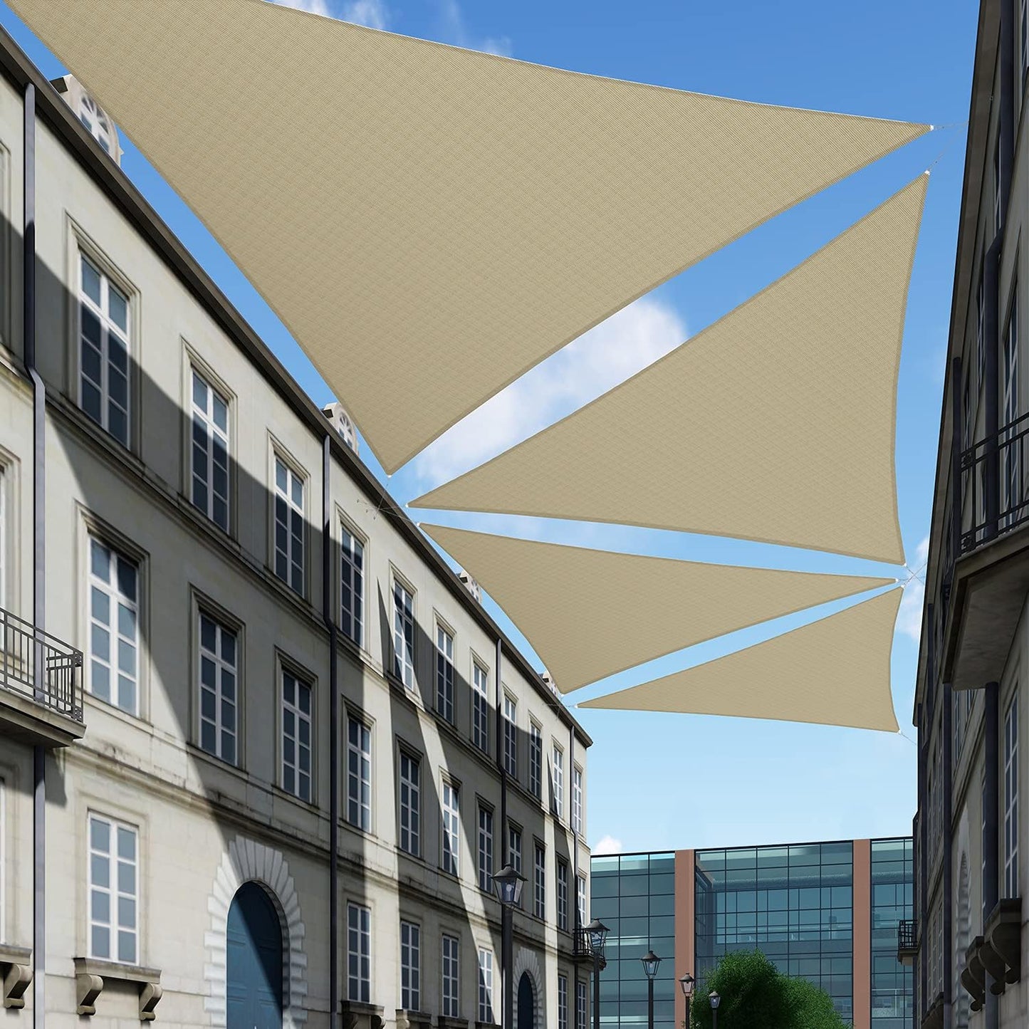 TANG 20ft x 20ft x 20ft Sun Shade Sail for Outdoor Spaces