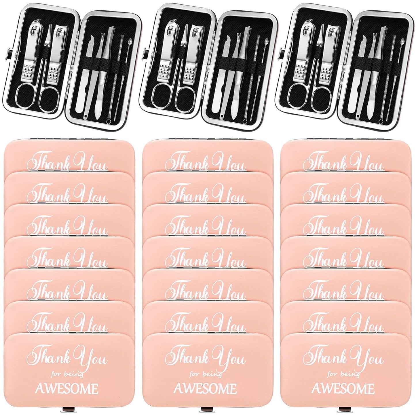 Therwen 24 Sets Manicure Set for Mother's Day Gift and Care