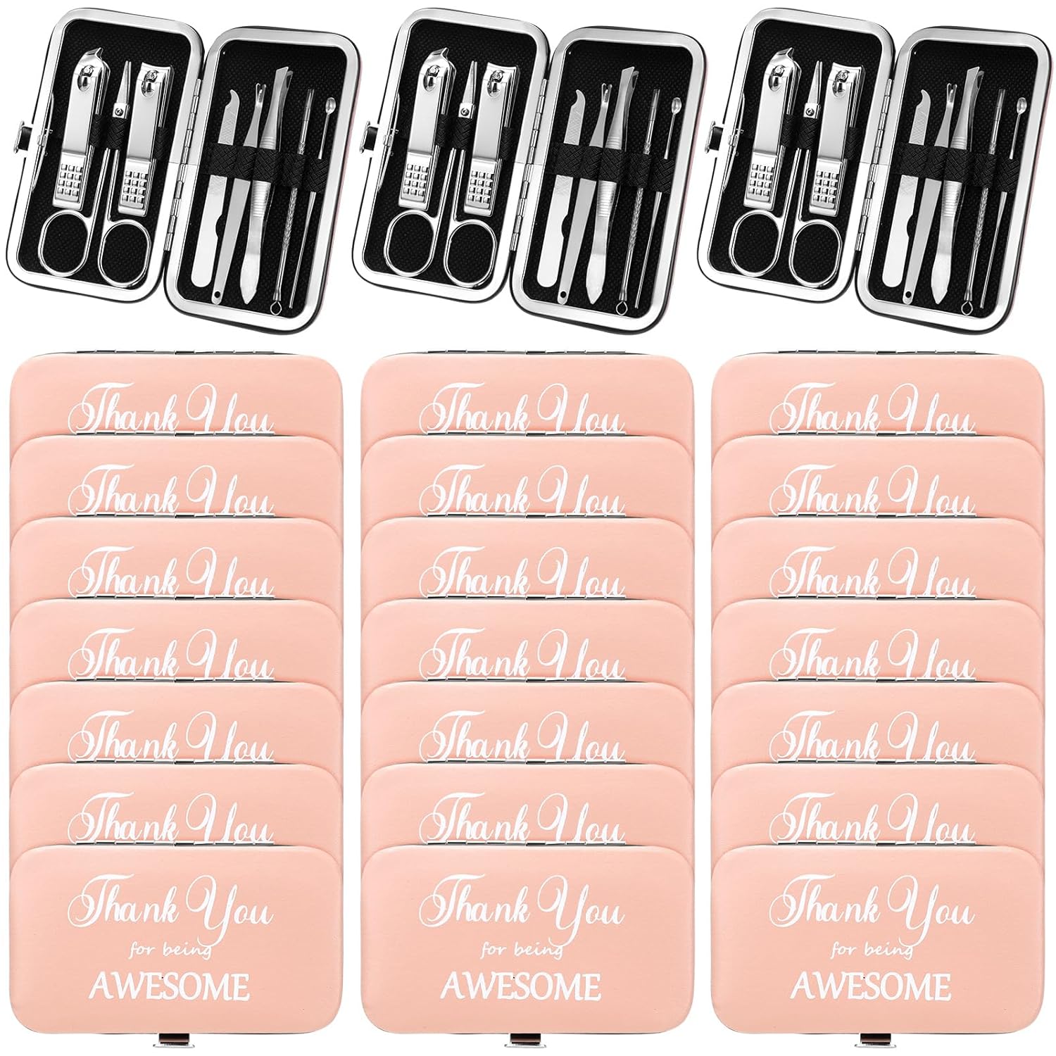 Therwen 24 Sets Manicure Set for Mother's Day Gift and Care
