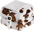 Heated Blanket Throw Blanket Fast Heating with 10 Heat Settings - Cozy