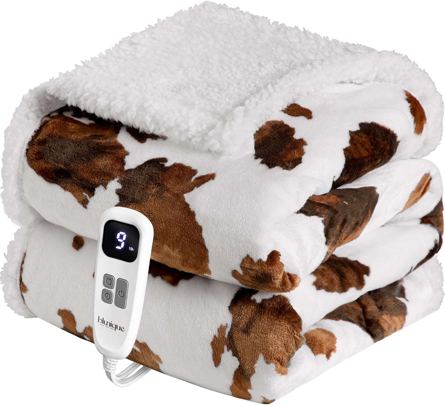 Heated Blanket Throw with Fast Heating & 10 Heat Settings