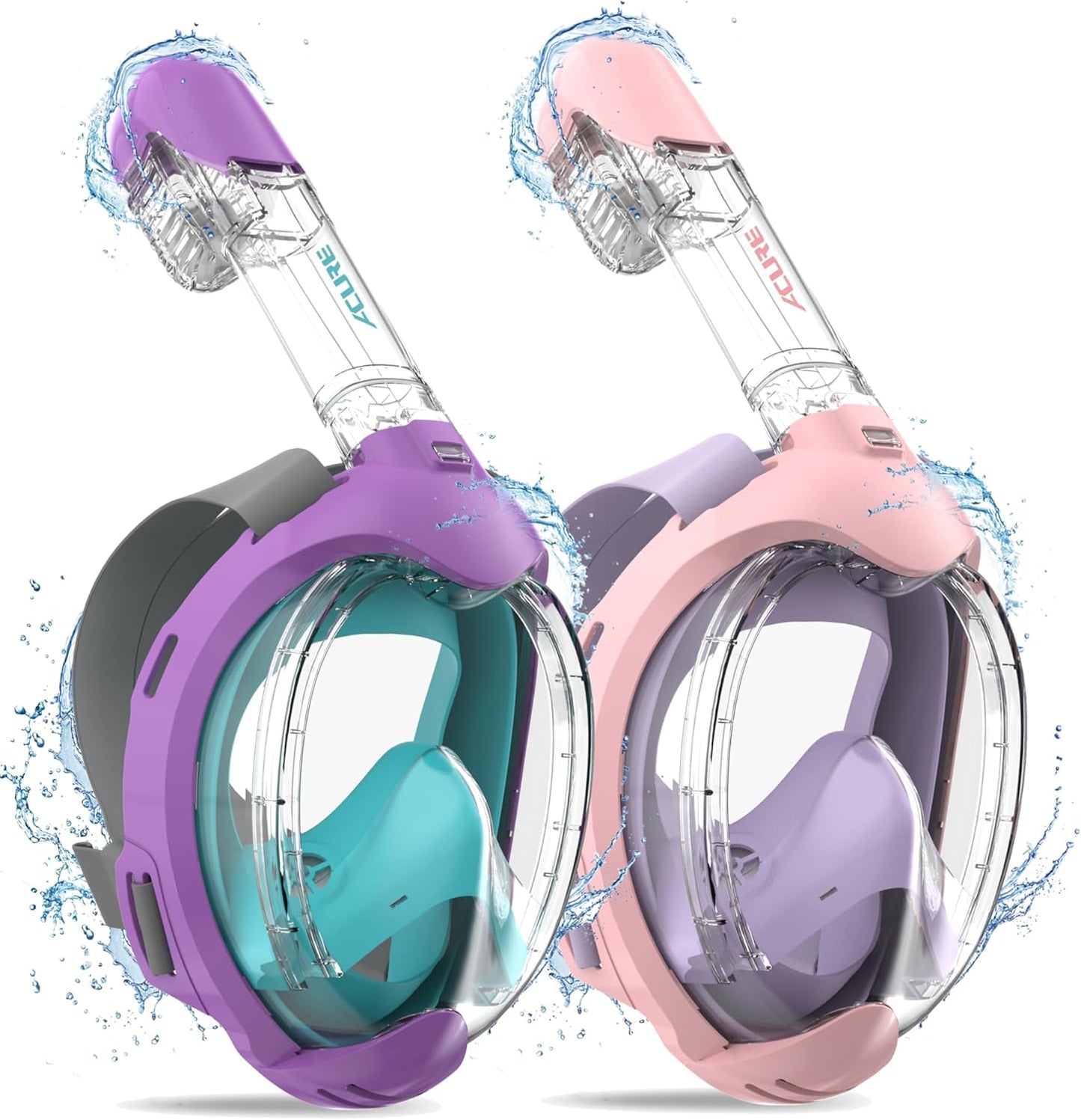 ACURE Kids Snorkel Mask Full Face - Safe & Comfortable Snorkeling
