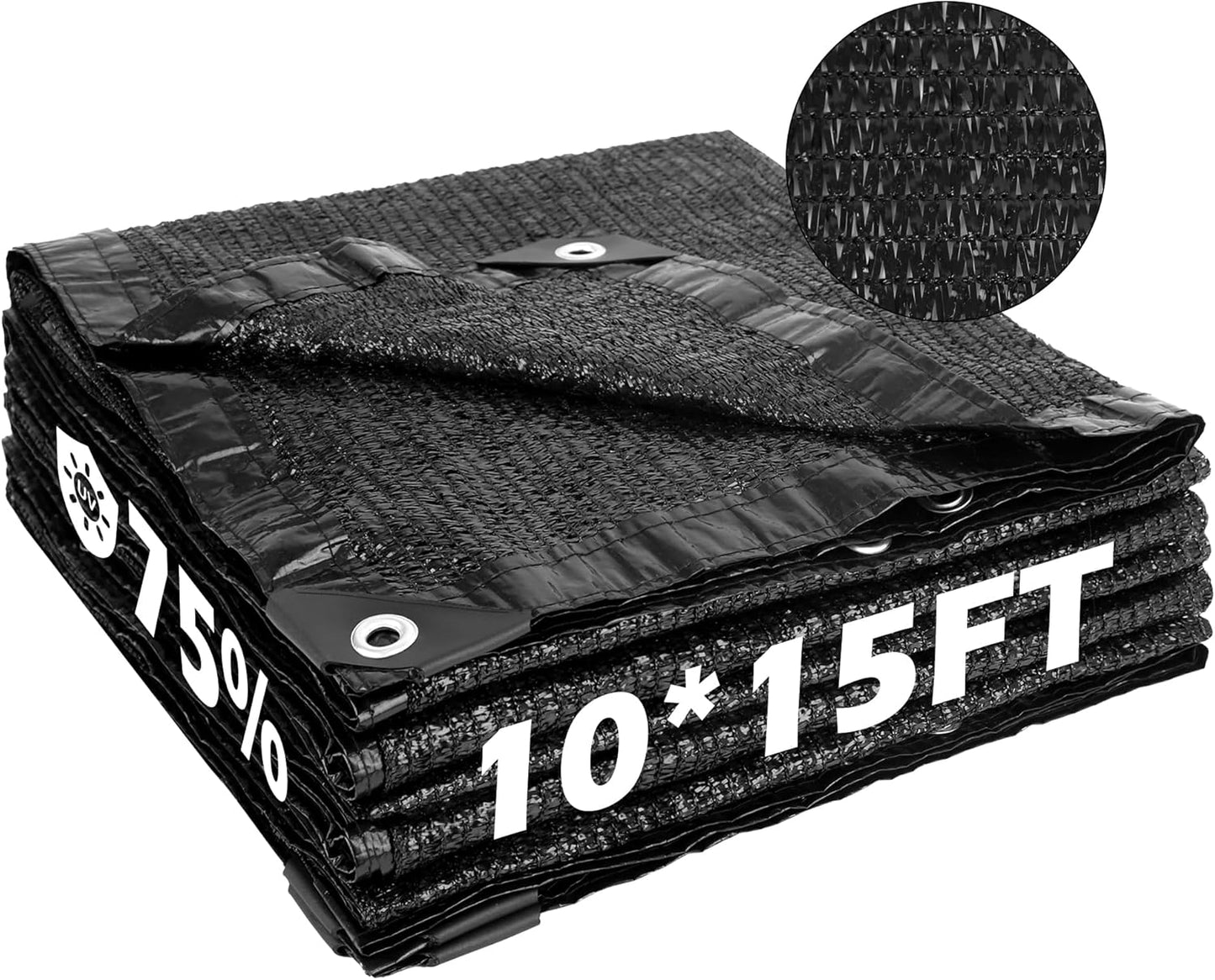 Garden Expert 75% Black Shade Cloth for Optimal Sun Protection
