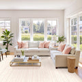 Pink Large Area Rug 8x10 Living Room Nursery - Machine Washable, Low