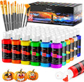 Caliart Acrylic Paint Set 36 Colors with 12 Brushes - Versatile Art