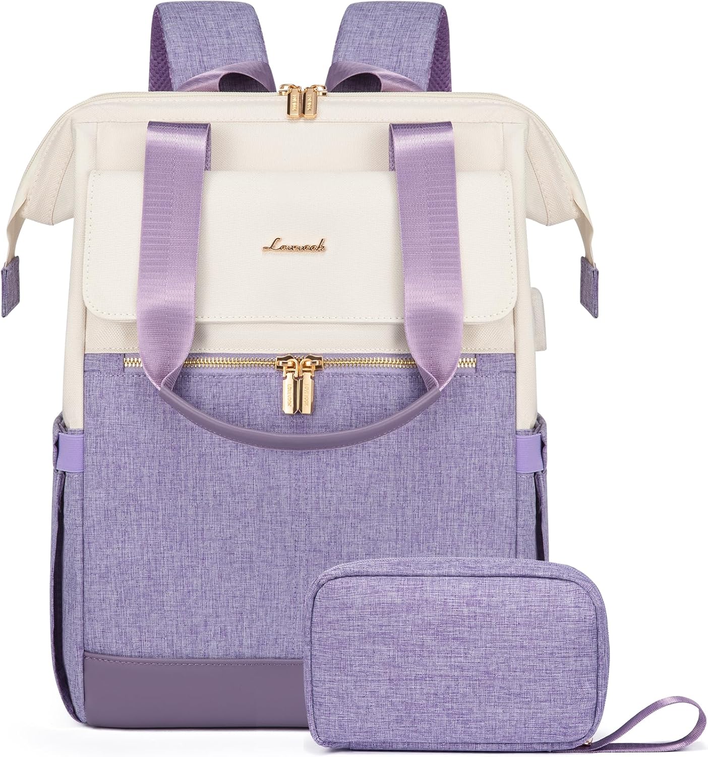 LOVEVOOK Laptop Backpack for Women with USB Port and Organizer