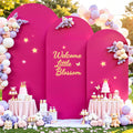 Hot Pink Arch Cover 3 Set - Stretchy Spandex Backdrop Covers