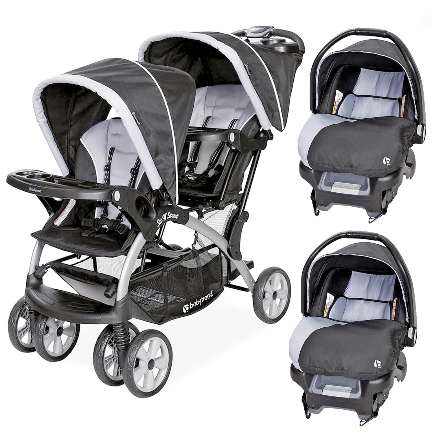 Baby Trend Double Stroller and Car Seat Combo for Growing Families