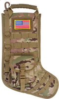 Tactical Christmas Stocking with MOLLE Webbing and Zip Pocket - Roomy