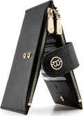 RFID Blocking Leather Wallet for Women - Large Bifold Purse