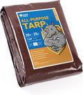 GUARD SHIELD Brown/Green Tarp 20x25 ft Medium Duty - Waterproof Cover