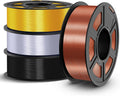 Silk Filament 1.75 PLA - Shiny Silk 4-Pack for Eye-Catching Prints