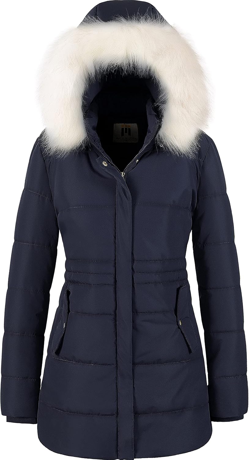 Women's Winter Warm Puffer Jacket Long Waterproof Snow Parka