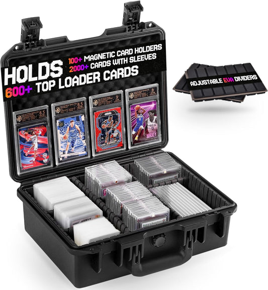 Card Case for Sport Cards Storage - Waterproof Organizer Box