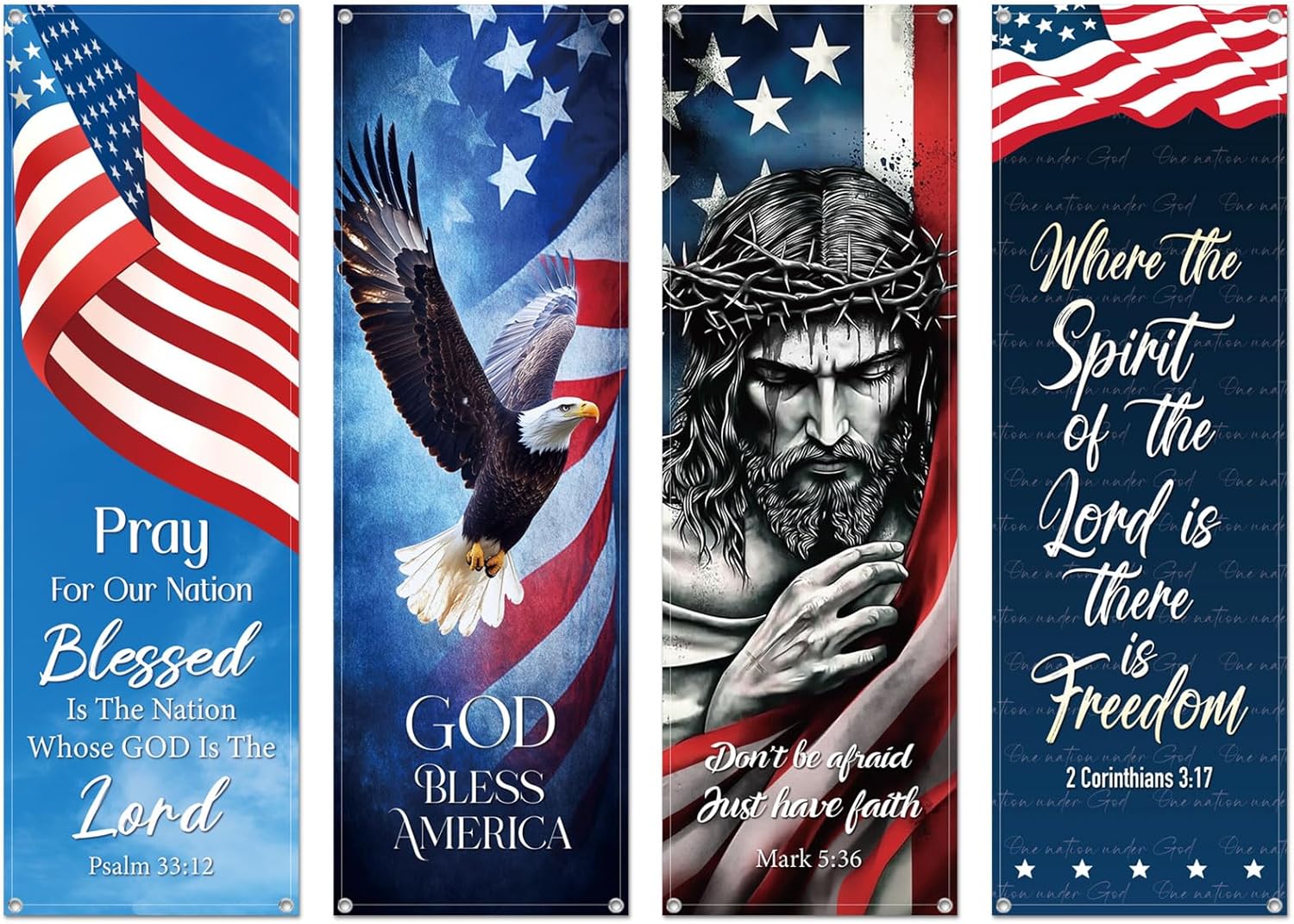 Independence Day Christian Banners for Worship and Praise