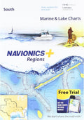 Navionics Plus Regions South Marine and Lake Charts - Daily Updates