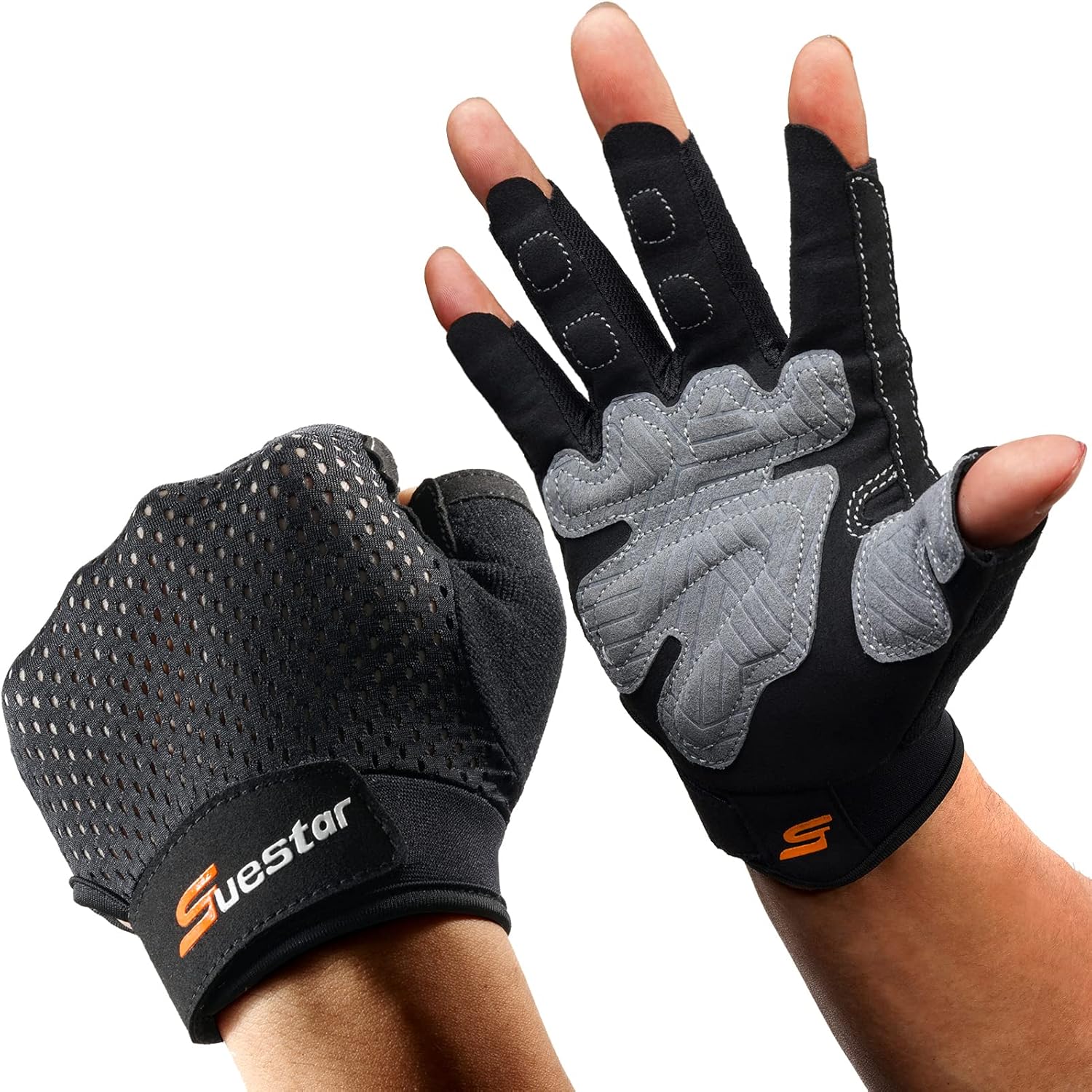 SueStar Full Palm Workout Gloves - Grip & Protect