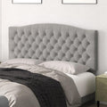 Queen Headboard Upholstered Velvet Tufted Headboard - Plush Modern