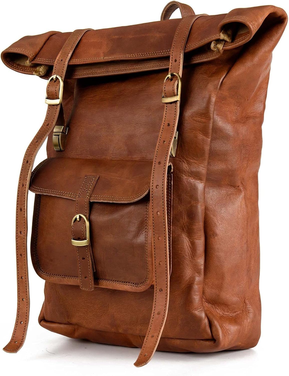Vintage Genuine Leather Backpack Leeds for Travel and Work