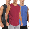 Men's Workout Tank Tops 3 Pack Mesh Sleeveless Dry Fit - Breathable
