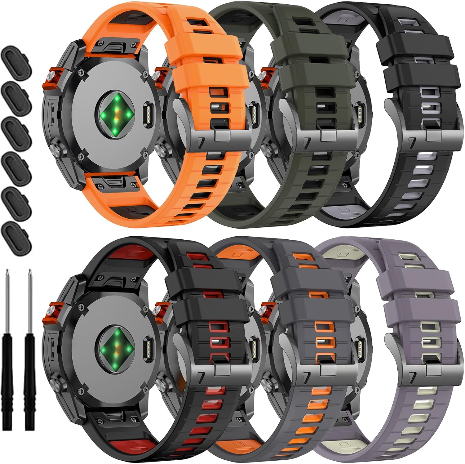 Quick Fit 20mm Silicone Strap for Garmin Fenix 8 and More