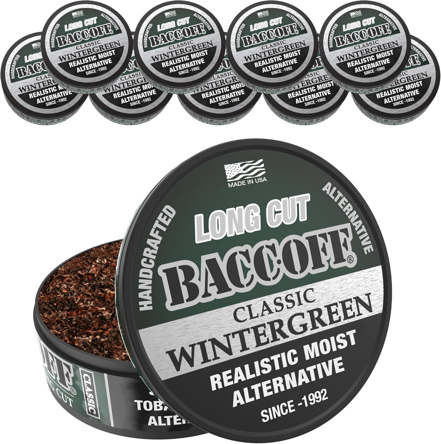 BaccOff Classic Wintergreen Long Cut - Refreshing Flavor Experience