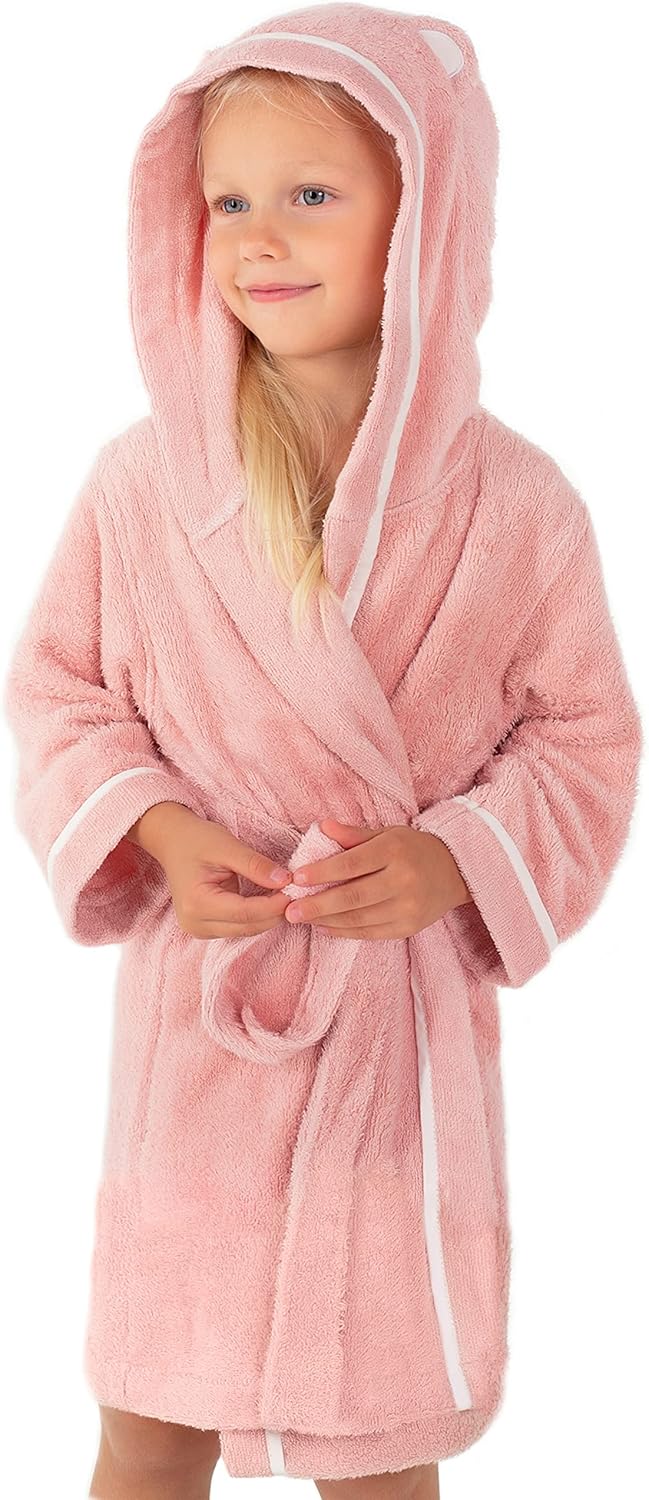 Premium Soft Toddler Bathrobe - Rayon from Bamboo Robe for Kids