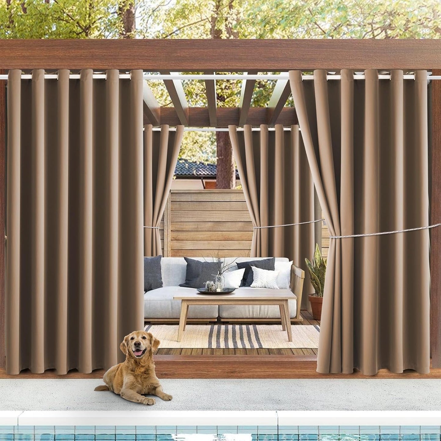 DIVA EN CAMINO DEC Outdoor Patio Curtain Waterproof Thermal Insulated