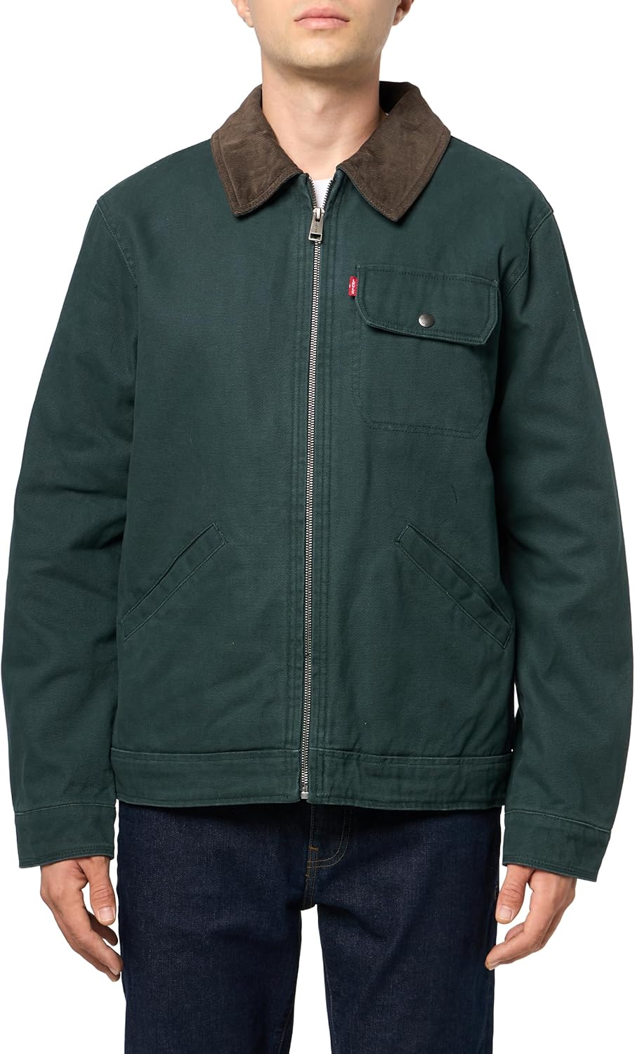 Levi's Workwear Cotton Canvas Jacket with Corduroy Collar