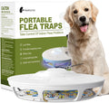 Flea Trap - Indoor Portable Flea Trap with 5 Refills - Quiet, Chemical